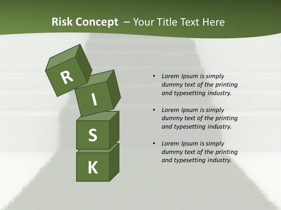 A Set Of Steps Leading Up To The Top Of A Hill PowerPoint Template