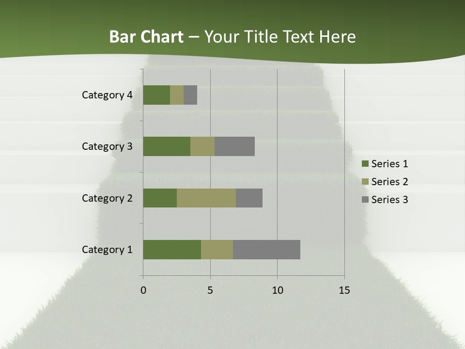 A Set Of Steps Leading Up To The Top Of A Hill PowerPoint Template