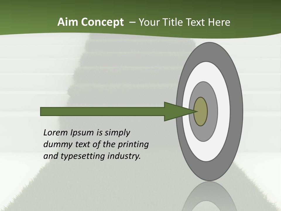 A Set Of Steps Leading Up To The Top Of A Hill PowerPoint Template