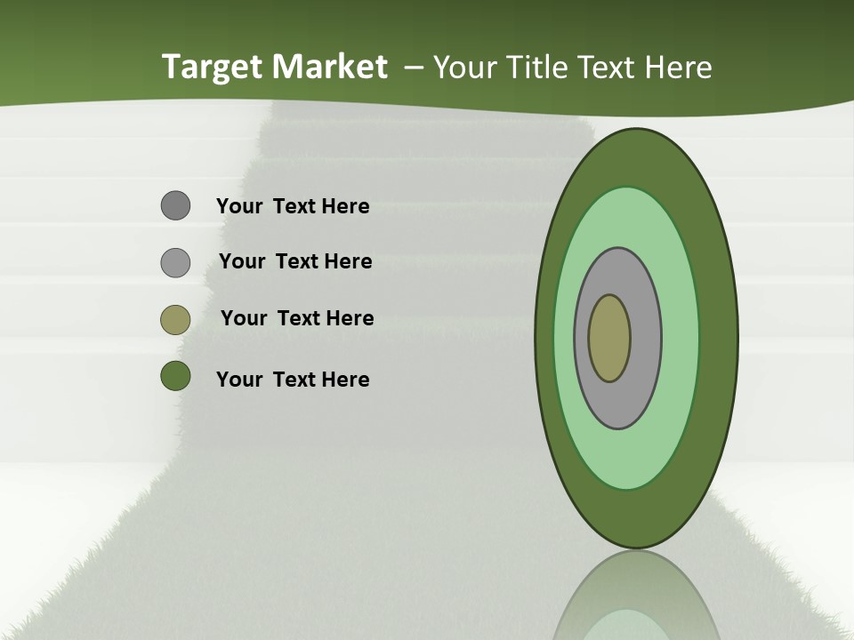 A Set Of Steps Leading Up To The Top Of A Hill PowerPoint Template