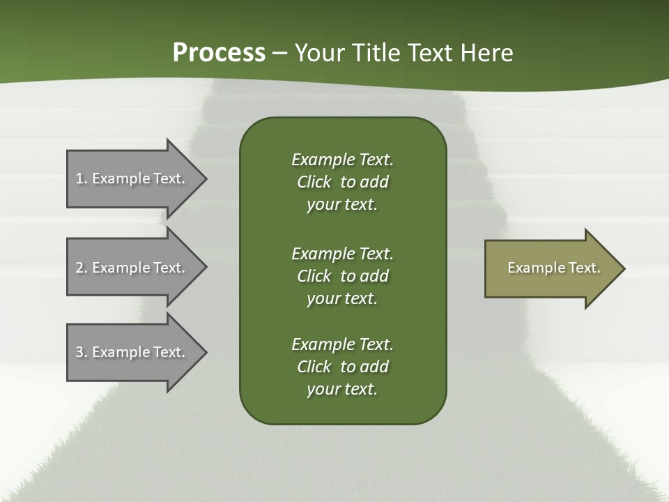 A Set Of Steps Leading Up To The Top Of A Hill PowerPoint Template