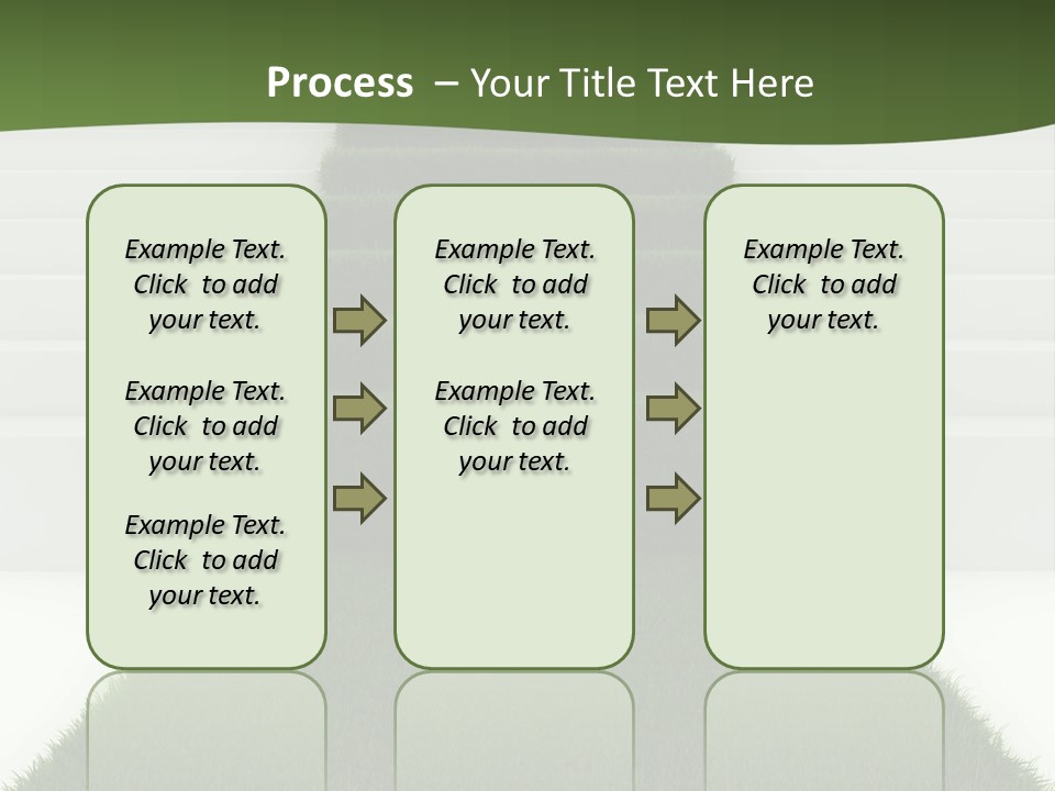 A Set Of Steps Leading Up To The Top Of A Hill PowerPoint Template