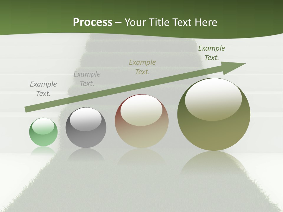 A Set Of Steps Leading Up To The Top Of A Hill PowerPoint Template