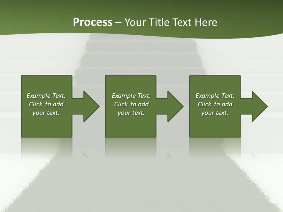 A Set Of Steps Leading Up To The Top Of A Hill PowerPoint Template