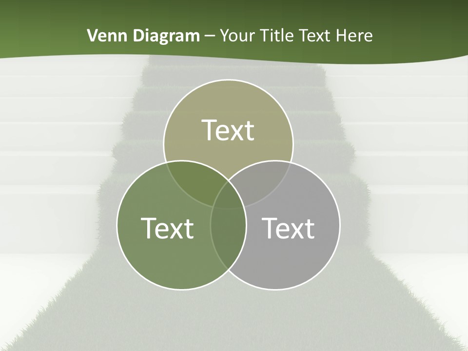 A Set Of Steps Leading Up To The Top Of A Hill PowerPoint Template