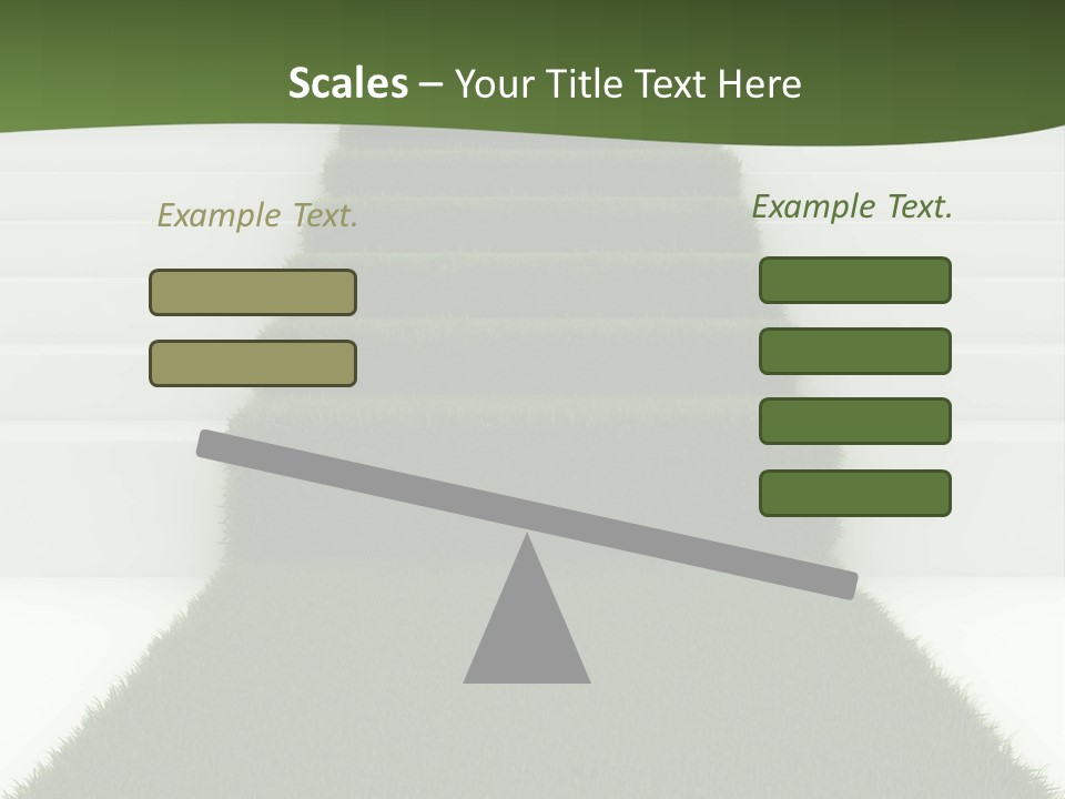 A Set Of Steps Leading Up To The Top Of A Hill PowerPoint Template