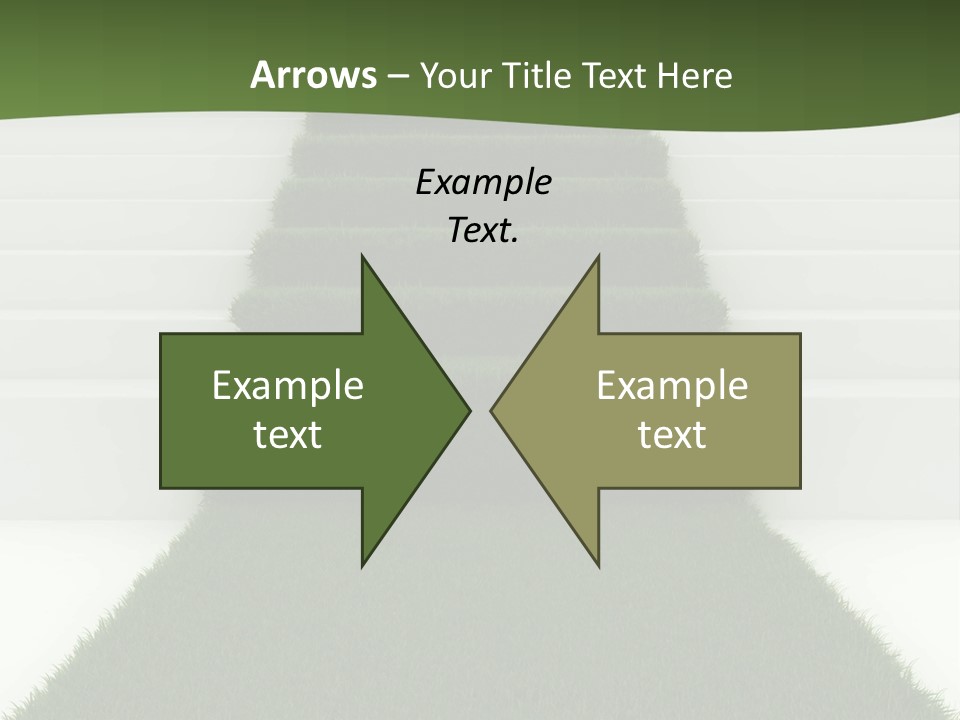 A Set Of Steps Leading Up To The Top Of A Hill PowerPoint Template