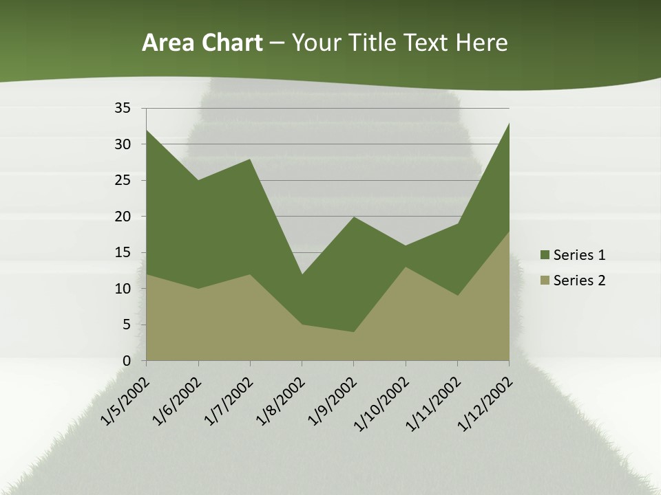 A Set Of Steps Leading Up To The Top Of A Hill PowerPoint Template