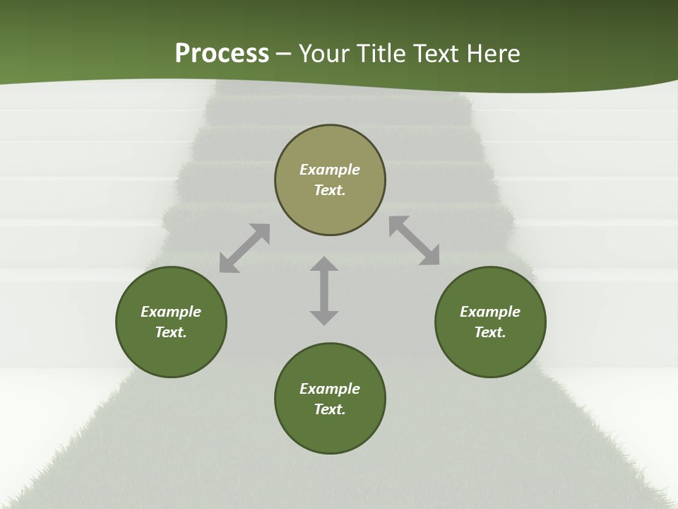 A Set Of Steps Leading Up To The Top Of A Hill PowerPoint Template