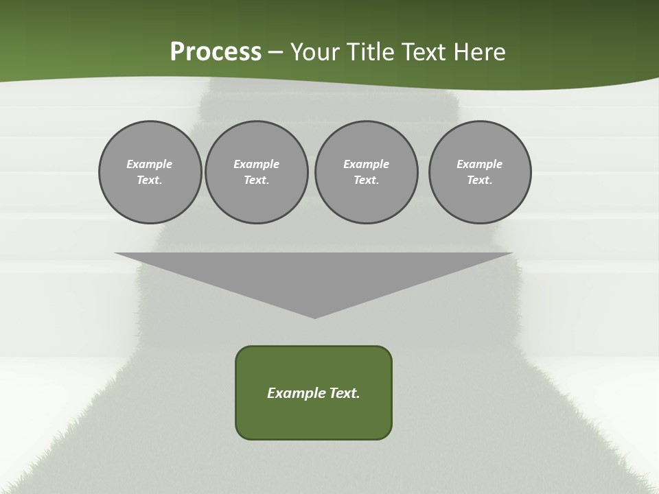 A Set Of Steps Leading Up To The Top Of A Hill PowerPoint Template