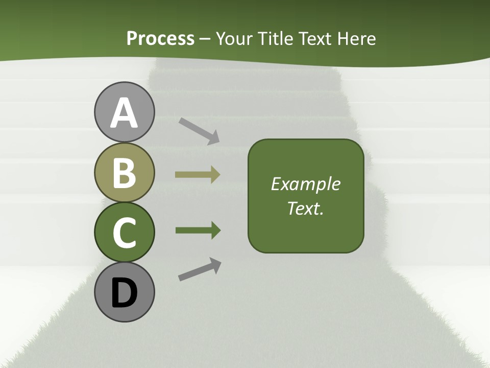 A Set Of Steps Leading Up To The Top Of A Hill PowerPoint Template