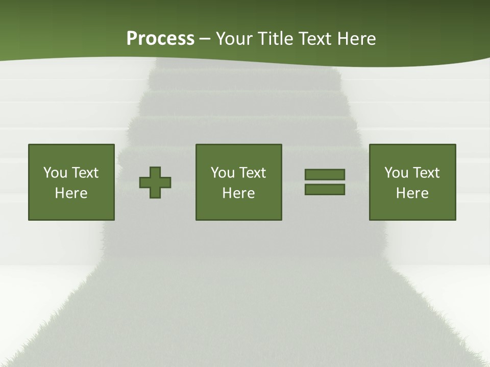 A Set Of Steps Leading Up To The Top Of A Hill PowerPoint Template