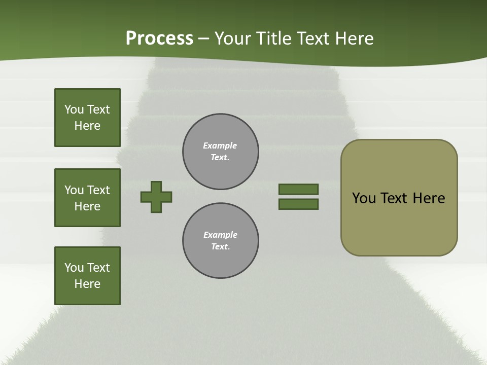A Set Of Steps Leading Up To The Top Of A Hill PowerPoint Template