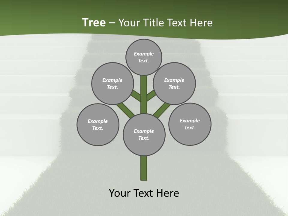 A Set Of Steps Leading Up To The Top Of A Hill PowerPoint Template