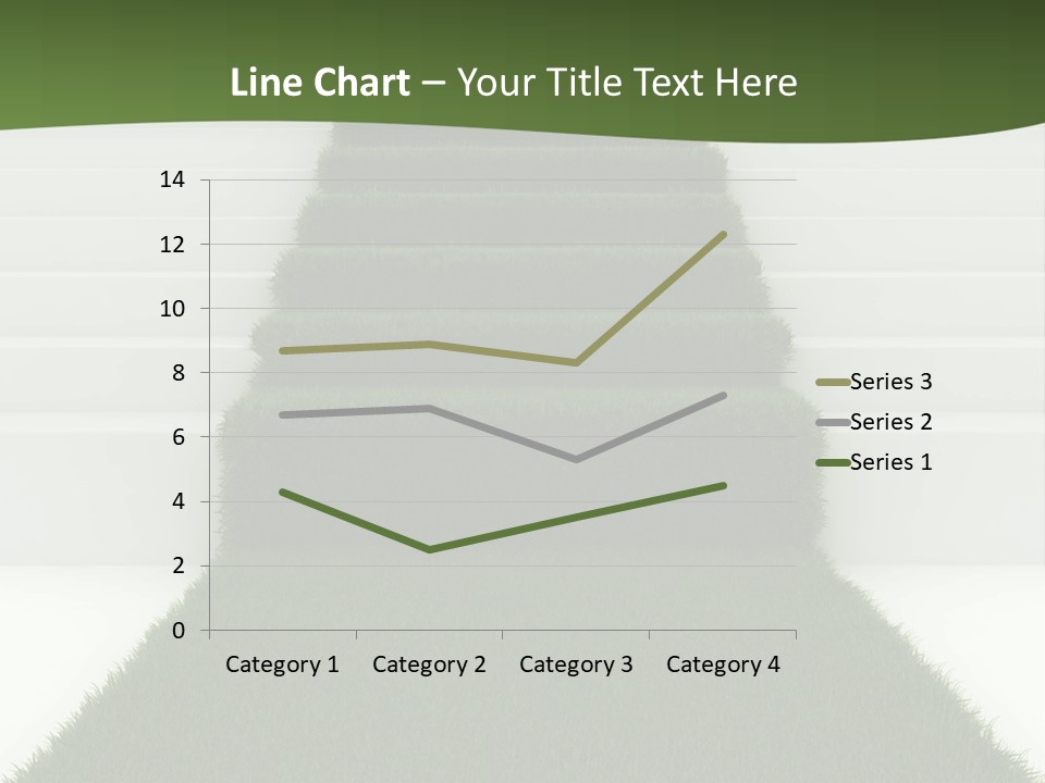 A Set Of Steps Leading Up To The Top Of A Hill PowerPoint Template