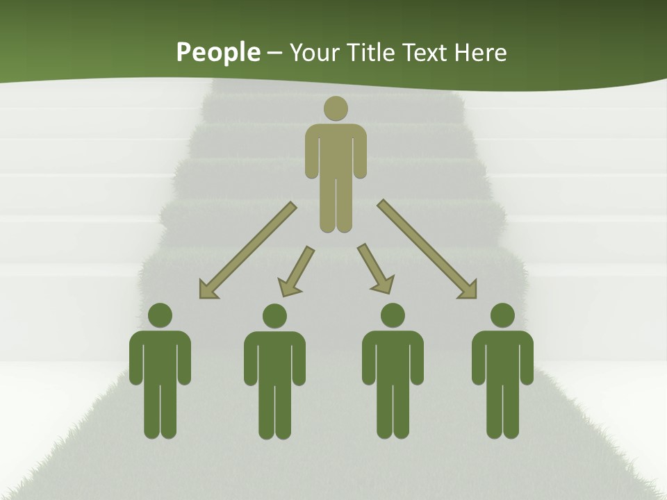 A Set Of Steps Leading Up To The Top Of A Hill PowerPoint Template