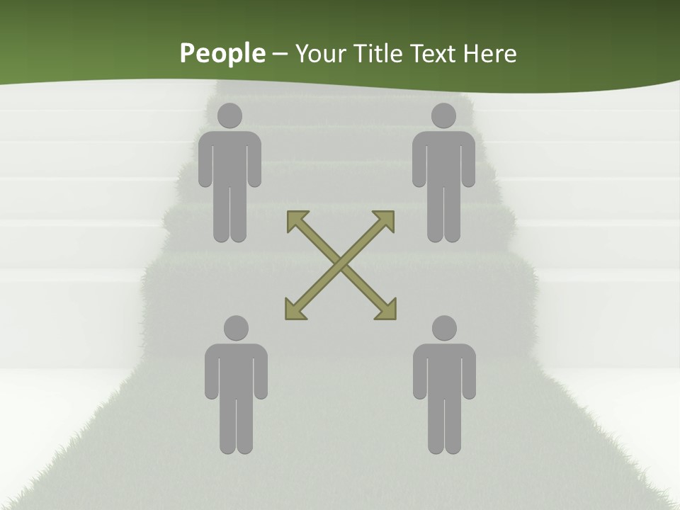 A Set Of Steps Leading Up To The Top Of A Hill PowerPoint Template