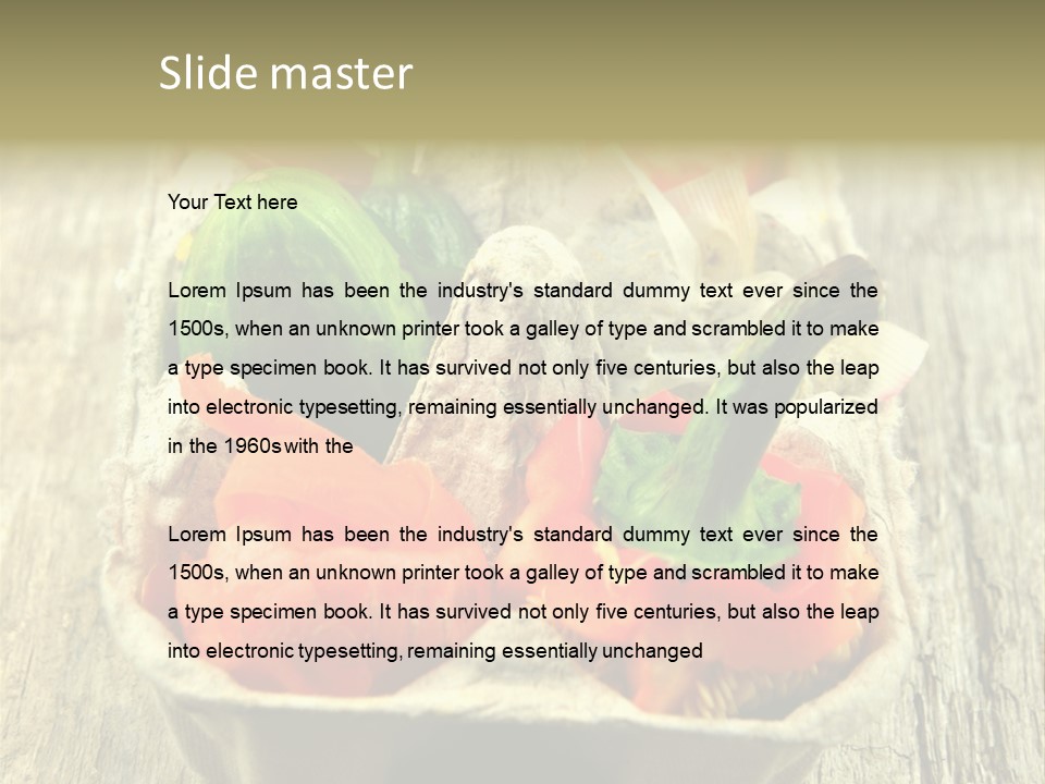 Decaying Tea Lemon PowerPoint Template