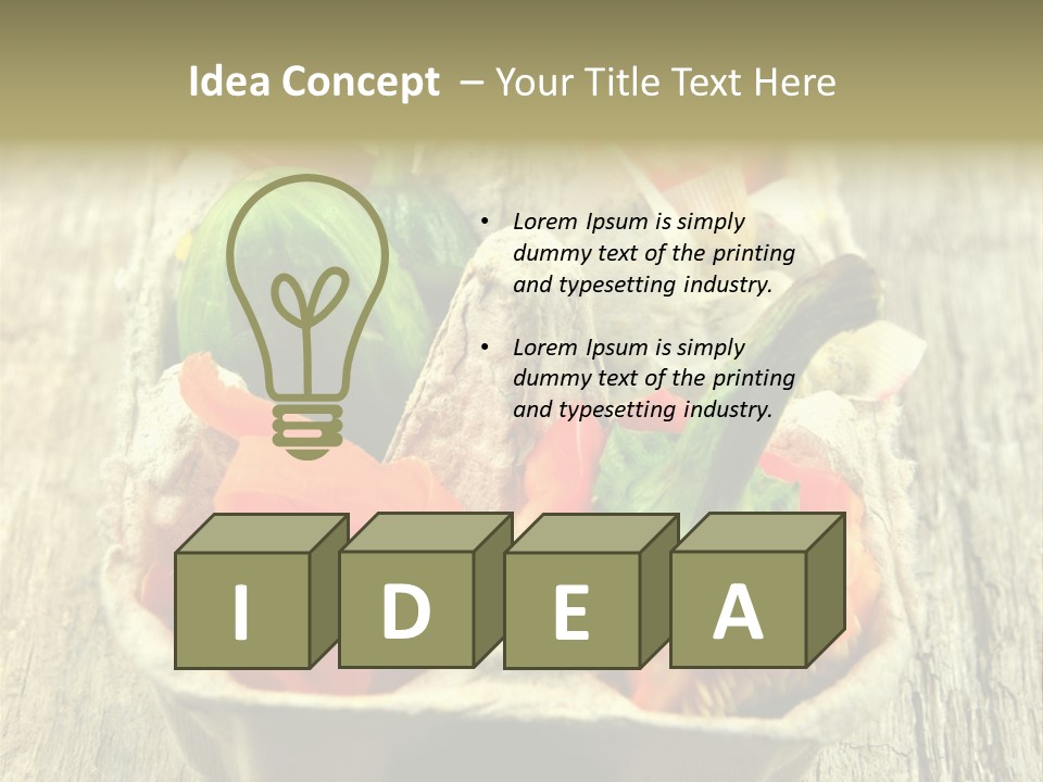 Decaying Tea Lemon PowerPoint Template