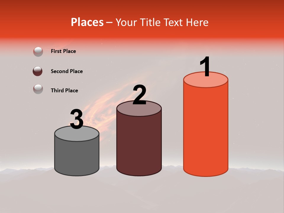 Impact Meteorite Globe PowerPoint Template