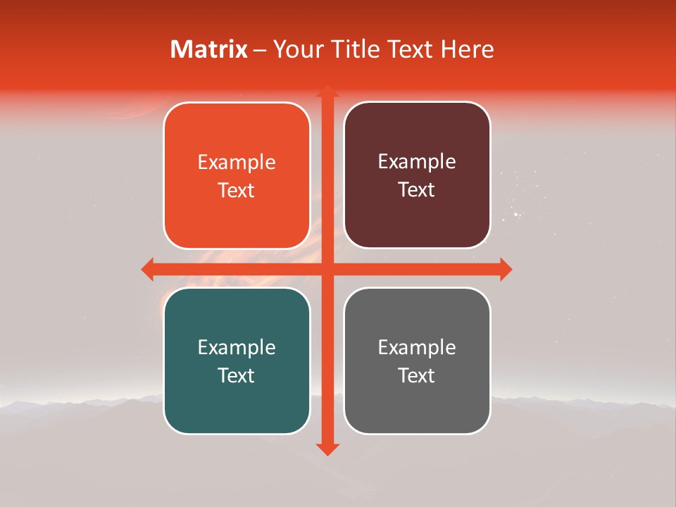 Impact Meteorite Globe PowerPoint Template