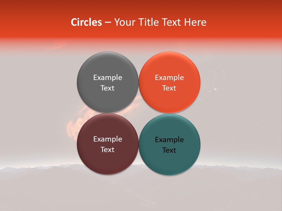 Impact Meteorite Globe PowerPoint Template