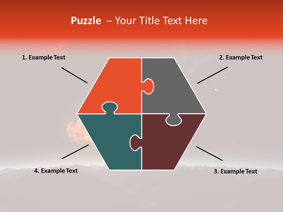 Impact Meteorite Globe PowerPoint Template