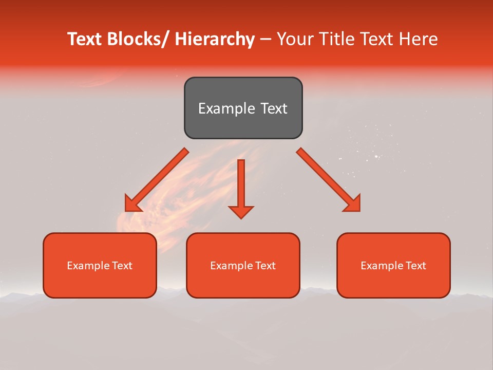 Impact Meteorite Globe PowerPoint Template