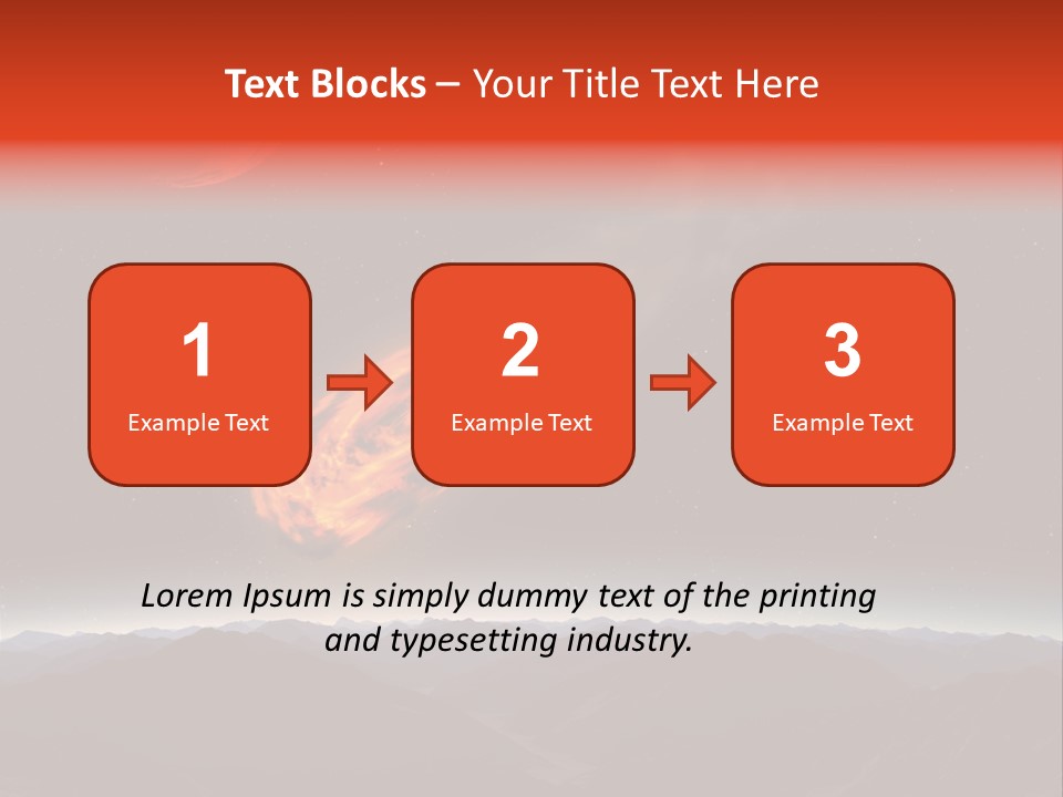 Impact Meteorite Globe PowerPoint Template