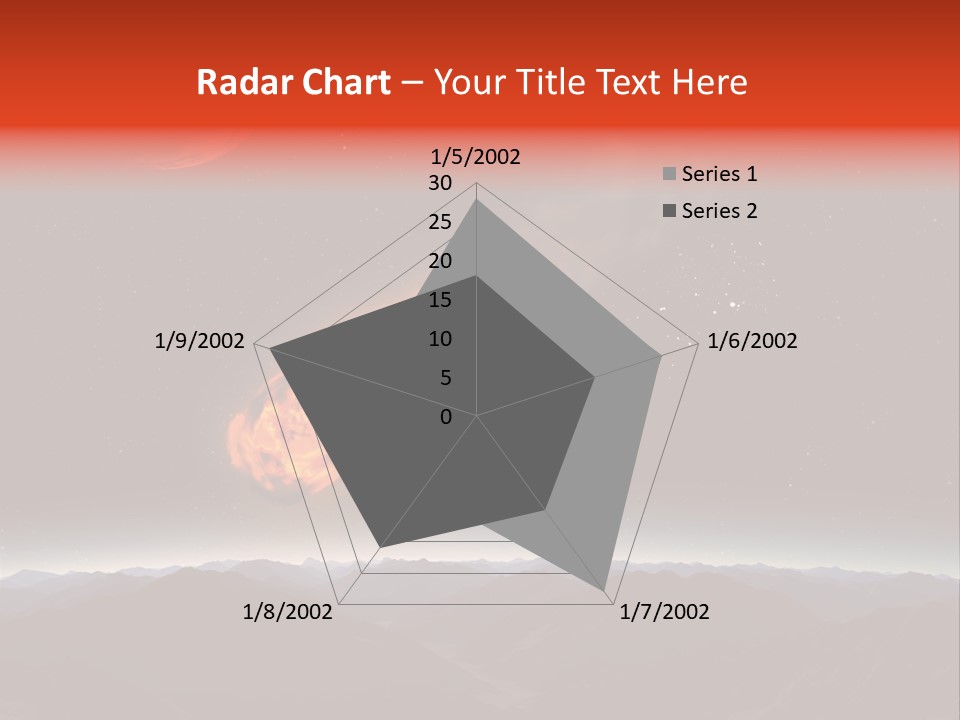 Impact Meteorite Globe PowerPoint Template
