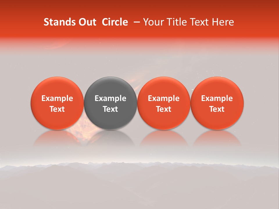 Impact Meteorite Globe PowerPoint Template