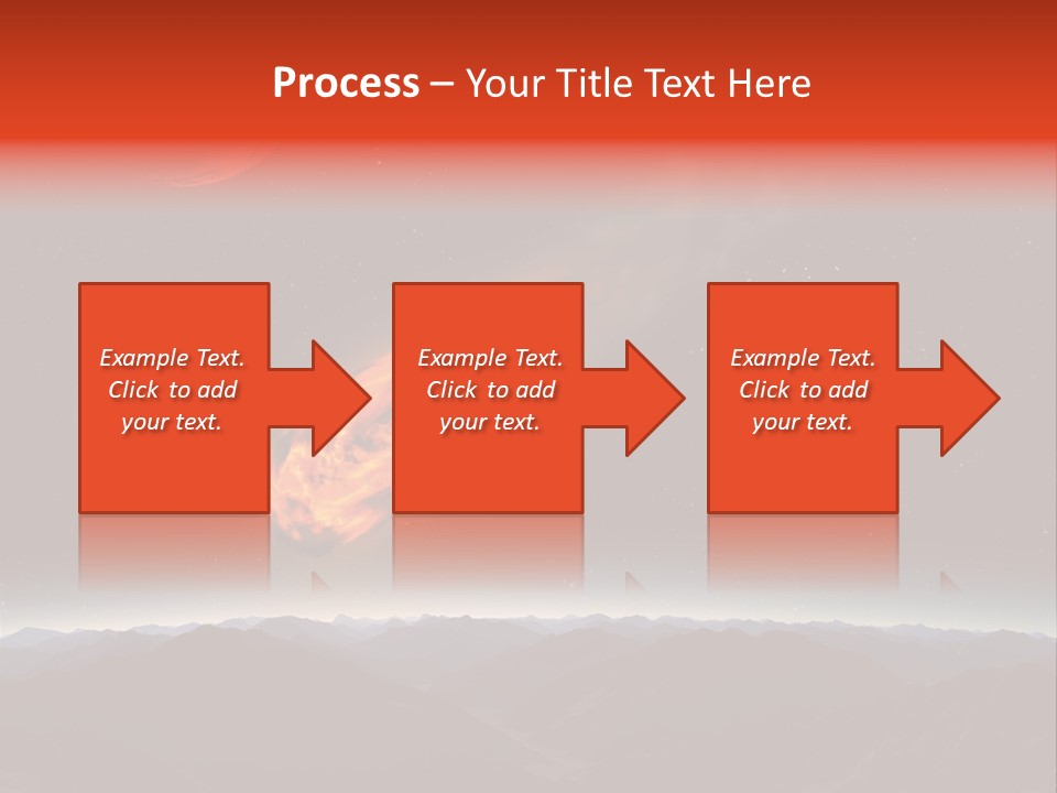 Impact Meteorite Globe PowerPoint Template