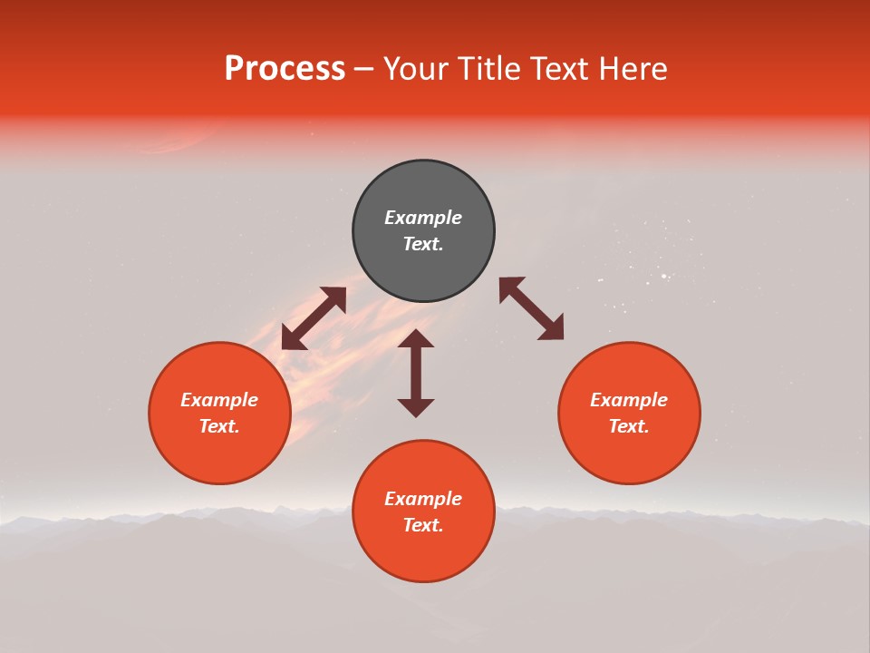 Impact Meteorite Globe PowerPoint Template