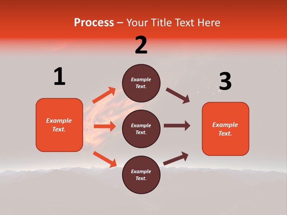 Impact Meteorite Globe PowerPoint Template