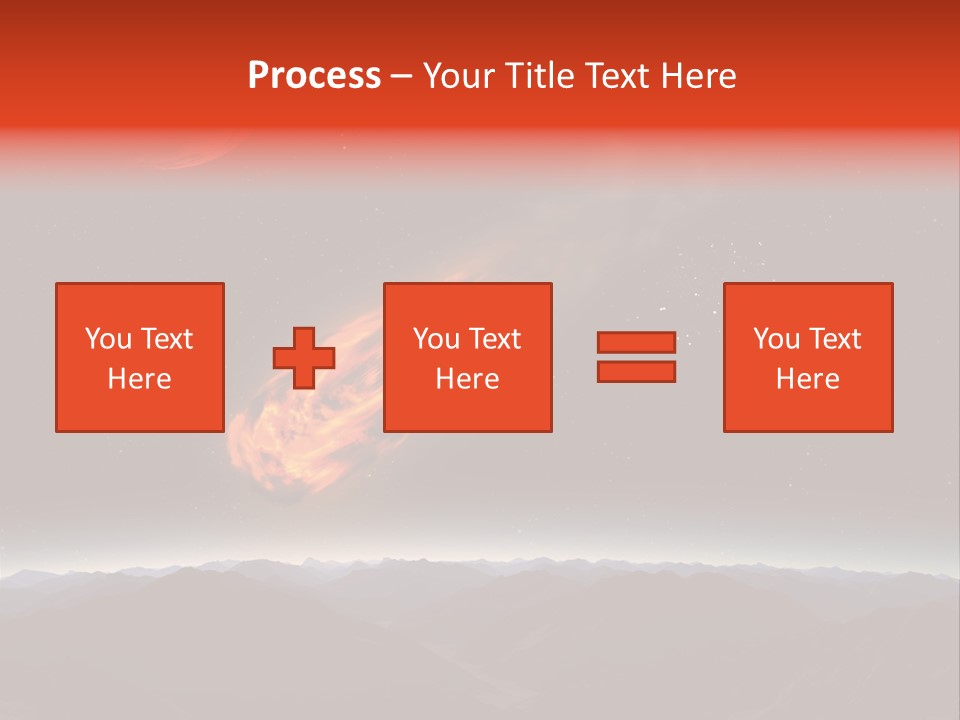 Impact Meteorite Globe PowerPoint Template
