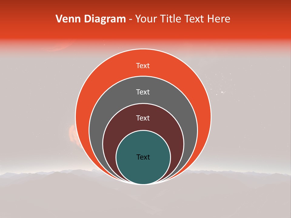Impact Meteorite Globe PowerPoint Template