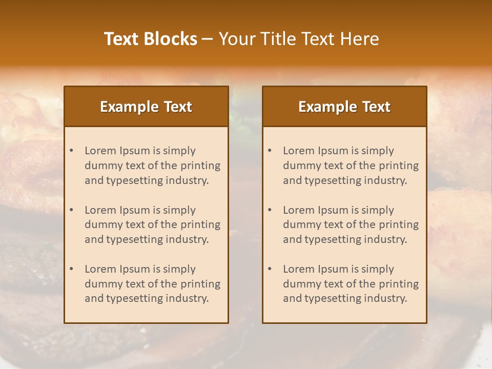 Plate Sliced Slices PowerPoint Template
