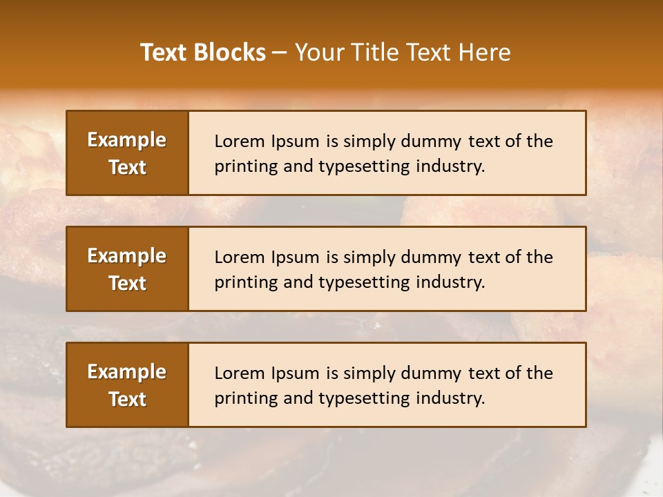 Plate Sliced Slices PowerPoint Template