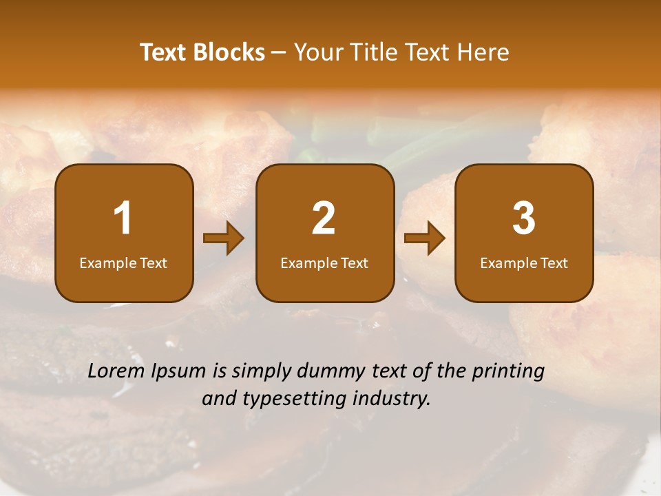 Plate Sliced Slices PowerPoint Template