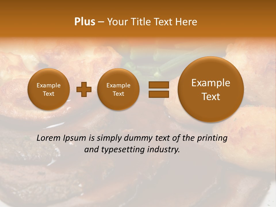 Plate Sliced Slices PowerPoint Template