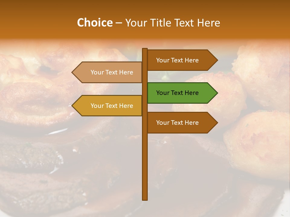 Plate Sliced Slices PowerPoint Template