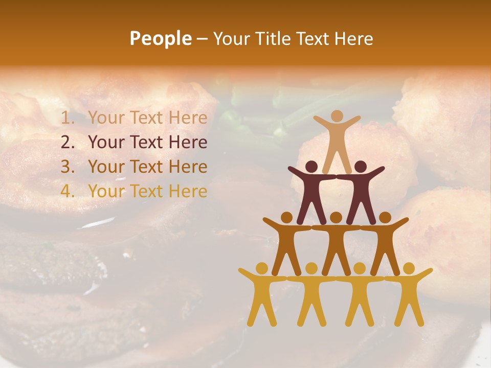 Plate Sliced Slices PowerPoint Template