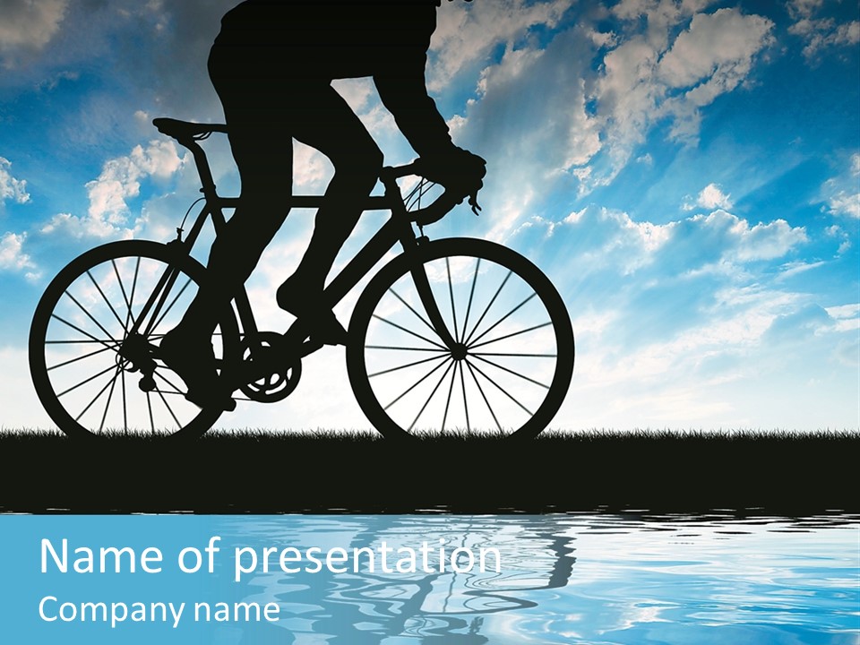 Travel Sport Bicycle PowerPoint Template