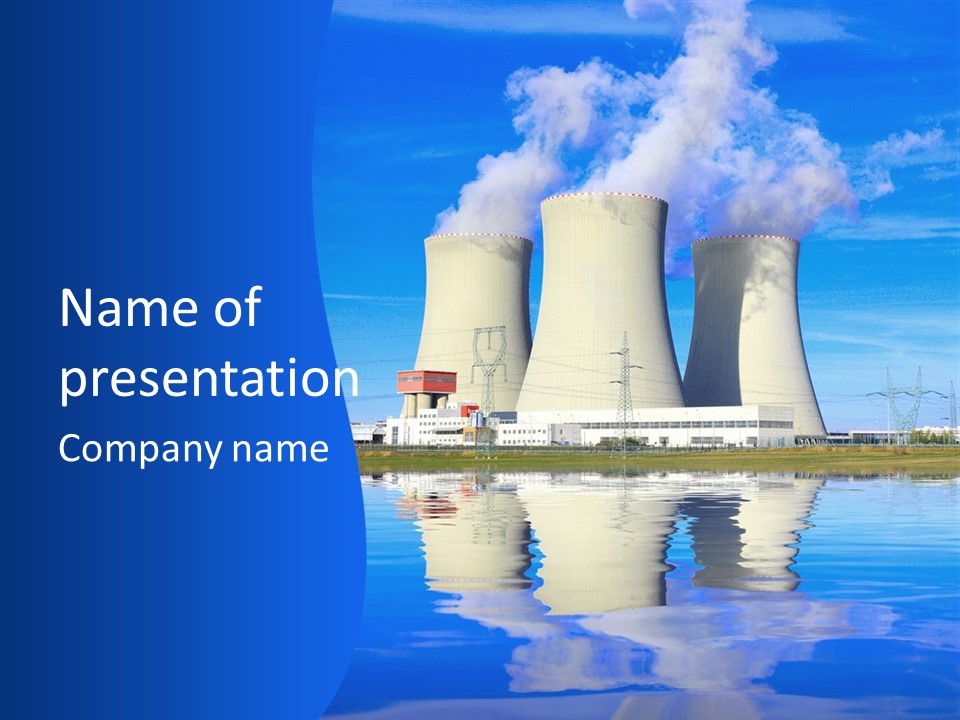 Power Atom Environmental PowerPoint Template