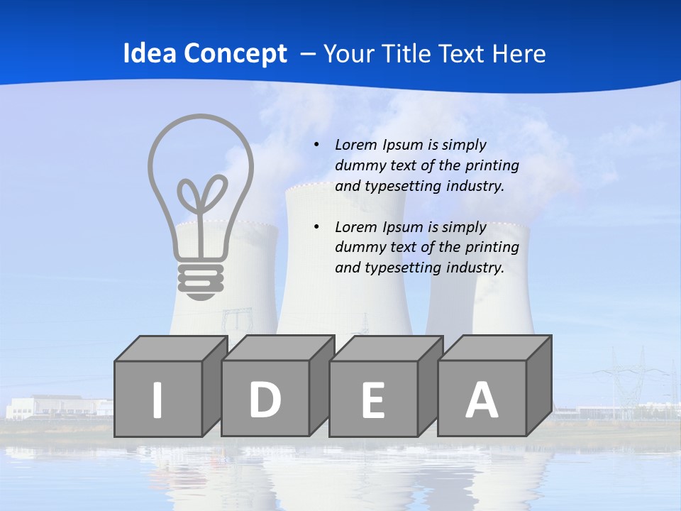 Power Atom Environmental PowerPoint Template