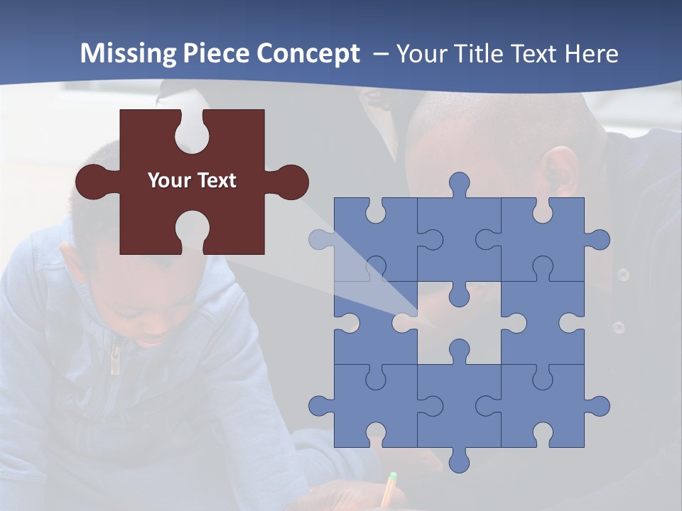 A Woman And Two Children Are Looking At A Piece Of Paper PowerPoint Template