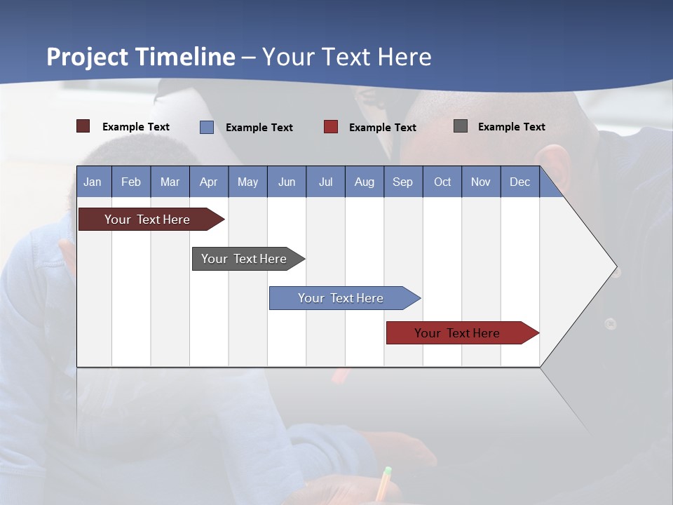 A Woman And Two Children Are Looking At A Piece Of Paper PowerPoint Template