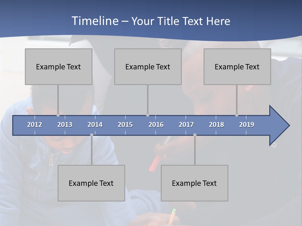A Woman And Two Children Are Looking At A Piece Of Paper PowerPoint Template