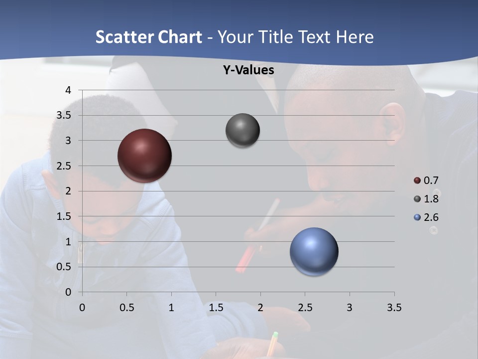 A Woman And Two Children Are Looking At A Piece Of Paper PowerPoint Template
