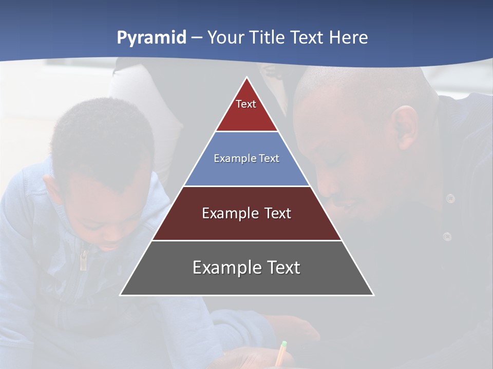 A Woman And Two Children Are Looking At A Piece Of Paper PowerPoint Template